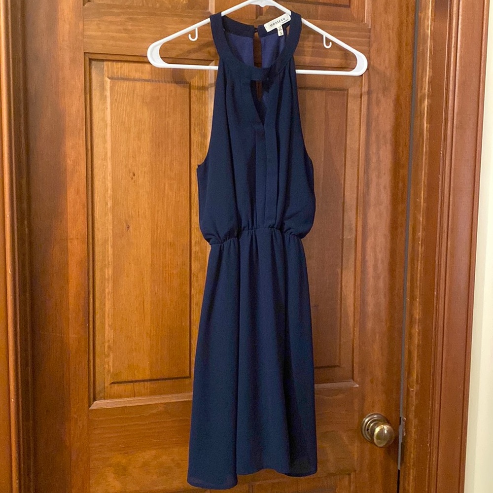 Navy blue cocktail dress